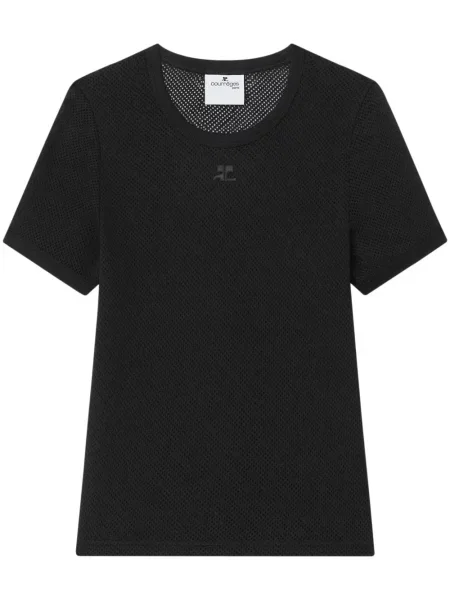 Tricou Courreges plasă negru