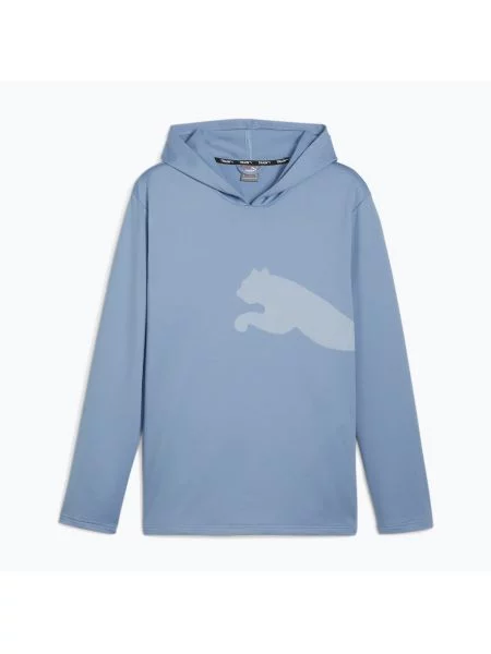 Bluza PUMA Train All Day Big Cat Hoodie zen blue niebieska