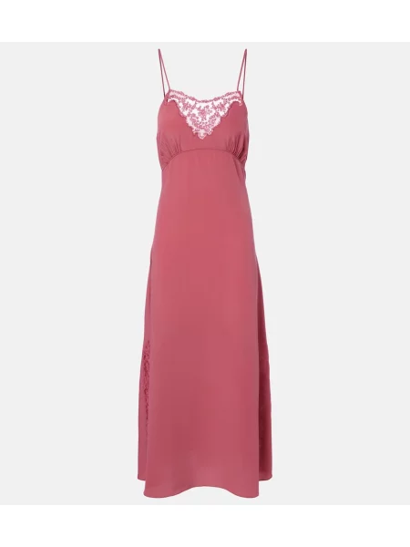 Rochie Chloé de mătase roz