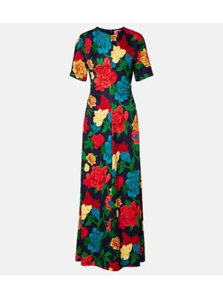 Maxi rochie maxi La Doublej cu model floral de costum