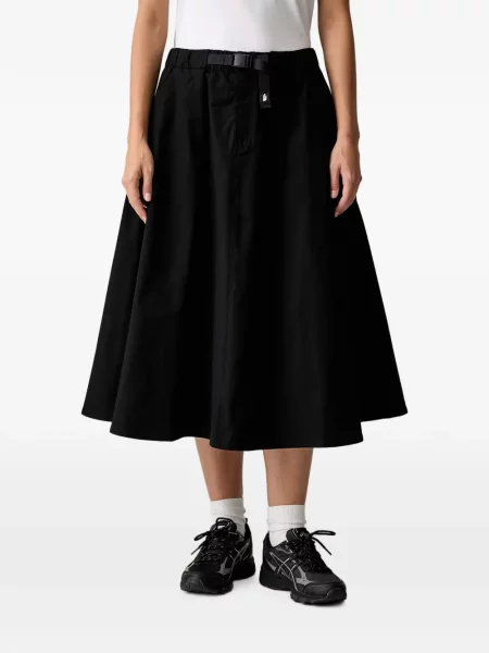 Fustă midi The North Face în linie A negru
