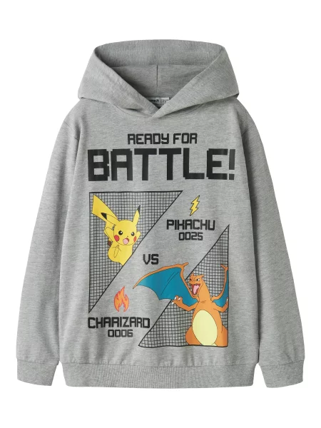 NAME IT Μπλούζα φούτερ NKMJOL POKEMON κονιάκ / κίτρινο / γκρι μαύρο