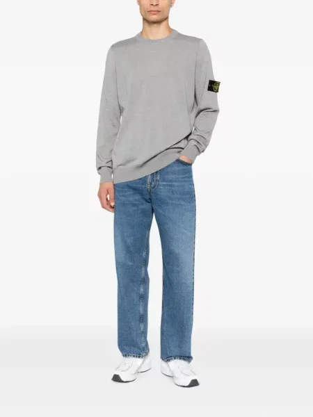 Megztinis Stone Island apvaliu kaklu akmenys pilka