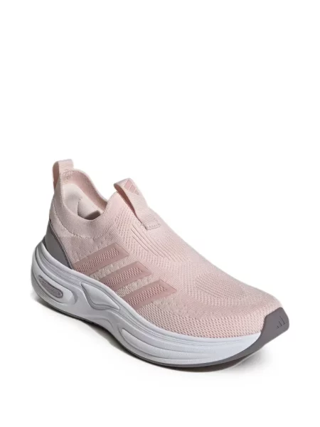 Ριγέ παντελόνι Adidas με κέντημα ροζ
