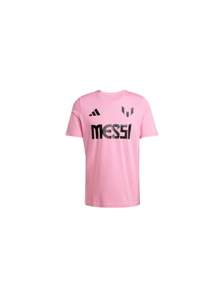 Adidas Messi Name and Number Graphic Tee Mężczyźni Koszulki adidas Performance Size: M różowy