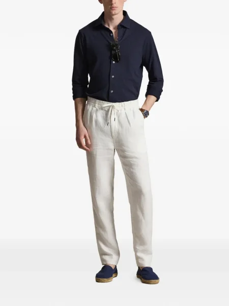 Czapka z daszkiem Polo Ralph Lauren w kratkę z twillu biznesowa niebieska