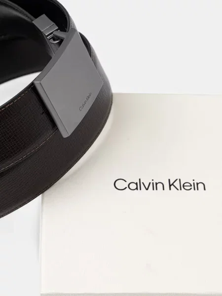 Bőr öv Calvin Klein fekete