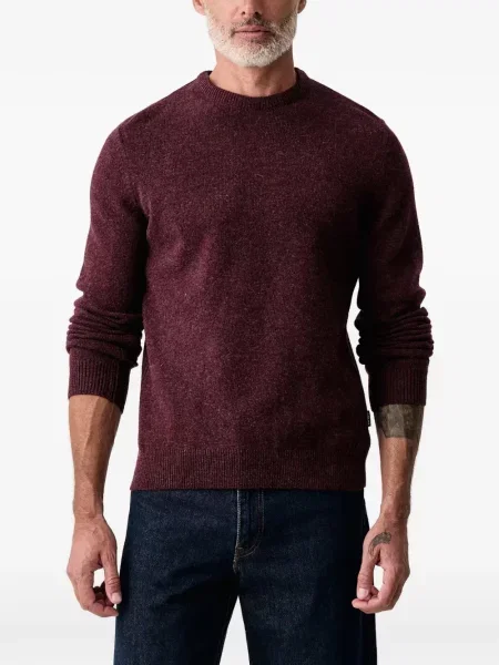 Svetr Barbour s kulatým výstřihem červený