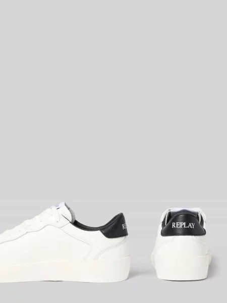Sneakersy z detalami z logo model RAPID' Replay białe