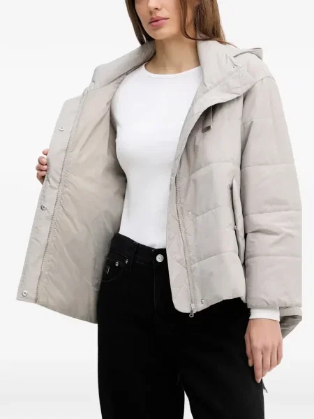 Geacă Sisley cu glugă gri