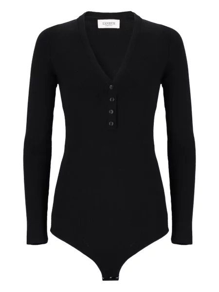 Bodi Laneus s V-izrezom crna