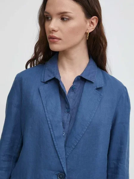 United Colors of Benetton однобортний піджак лляний