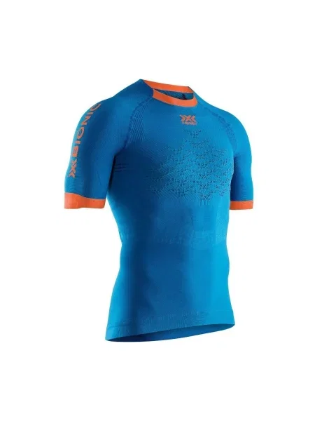 Tricou X-bionic alergare albastru