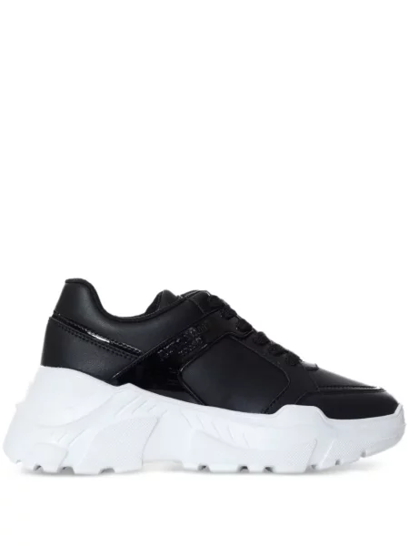 Sneakerși Just Cavalli din piele negru