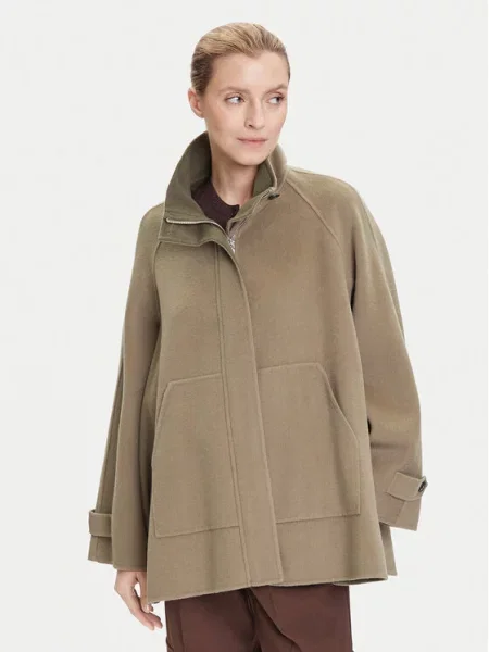 MAX&Co. Volneni plašč Letizia Oversize zelena