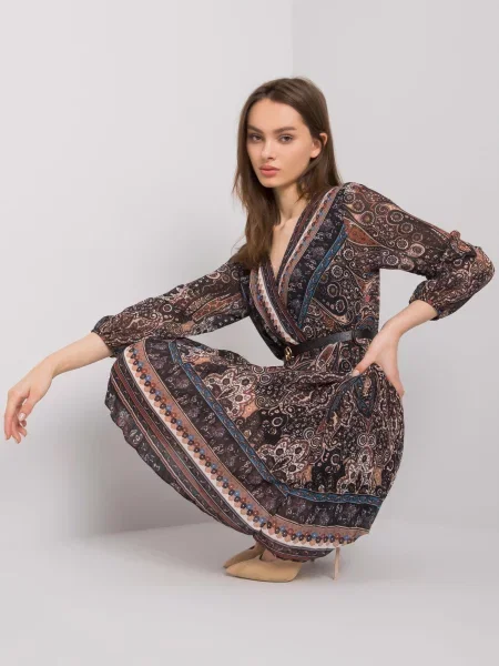 Rochie Fashionhunters plisată de costum negru
