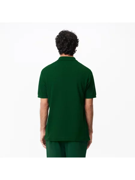 Lacoste Polo Classic Fit Z Bawełny Organicznej zielony