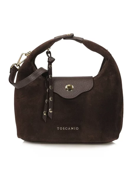 Замшевый клатч Toscanio коричневый