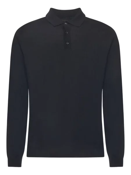 Polo Zanone de lână negru