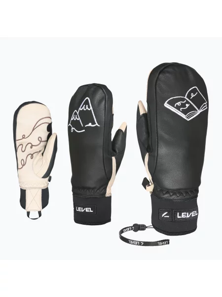 Mănuși de schi pentru femei Level Ivory Mitt pk black negru