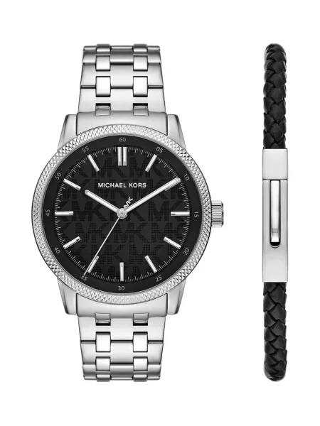 Michael Kors σετ ρολόι και βραχιόλι Ανδρικό Wolfe
