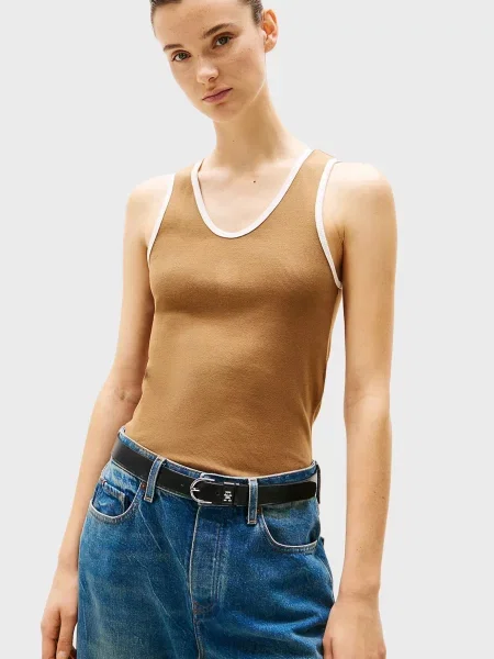 Майка Tommy Hilfiger без кісточок бежева