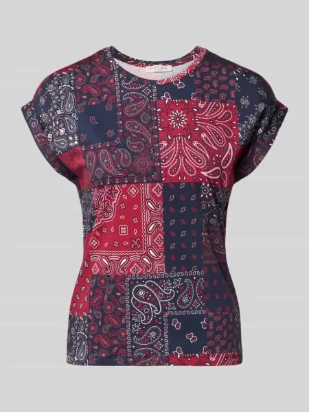 T-shirt z okrągłym dekoltem Christian Berg Woman granatowa
