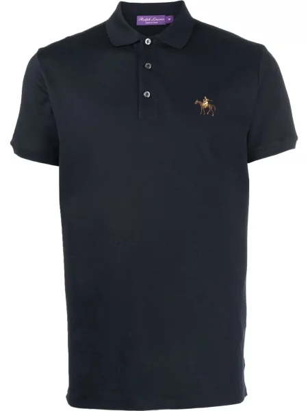 Polo Ralph Lauren Purple Label cu broderie albastru