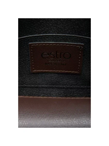 Сумка-флап шкіряна темно-коричнева Estro коричнева