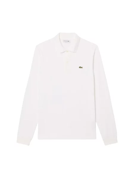 Lacoste longsleeve gładki biały