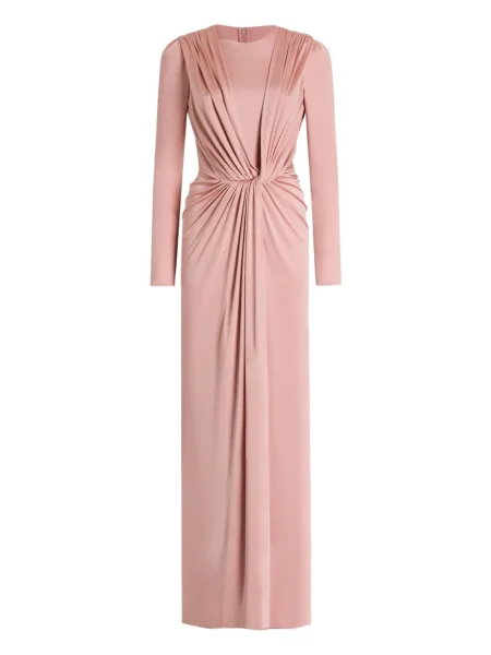 Rochie maxi Dolce & Gabbana lungă de costum roz