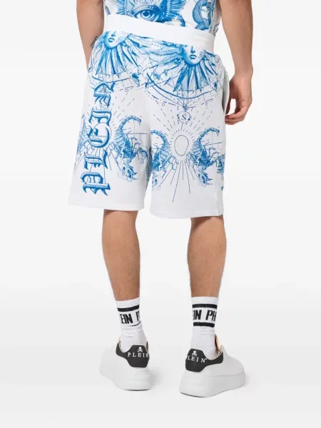 Pantaloni scurți Philipp Plein alb