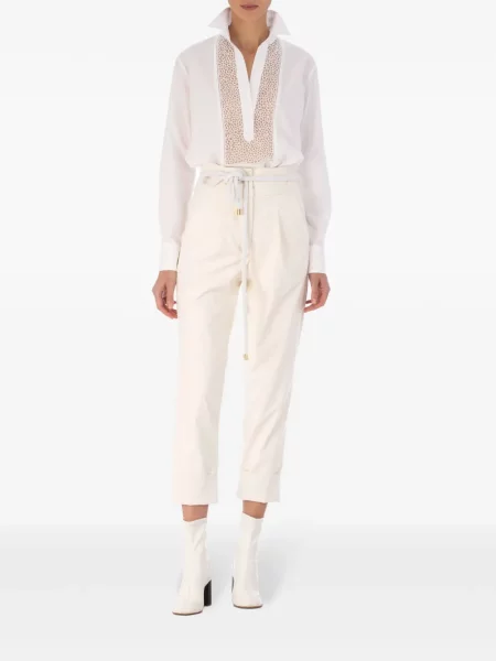 Pantaloni Silvia Tcherassi alb