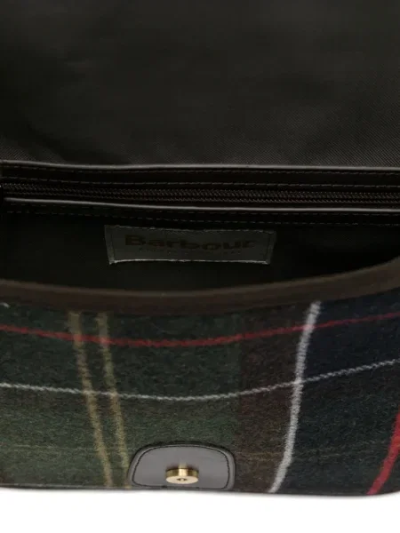 Кожаный кариран боди Barbour зелено