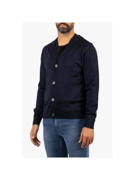 Kardigan Alpha Industries wełniany niebieski