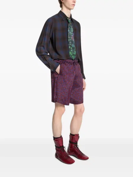 Шорти Dries Van Noten кепър червено