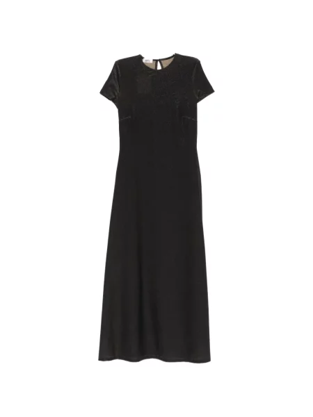 Sukienka koszulowa Siyu garniturowa czarna