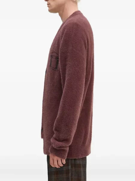 Pletený kardigan Aries hnědý