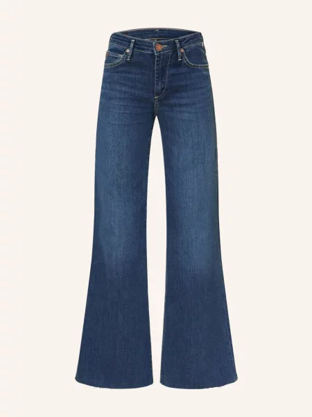 True Religion Zvonové Džíny Mija mid blue modré