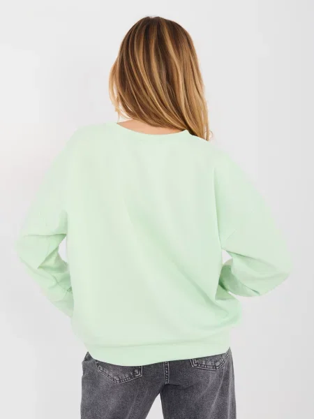 Суитчър Rue Paris с надписи зелено