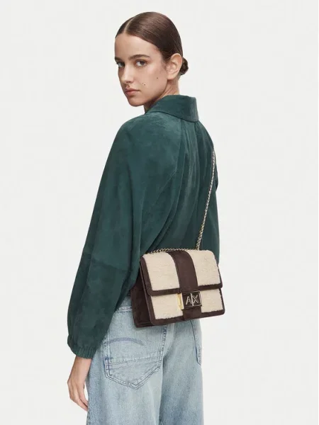 Armani Exchange crossbody torbica rjava