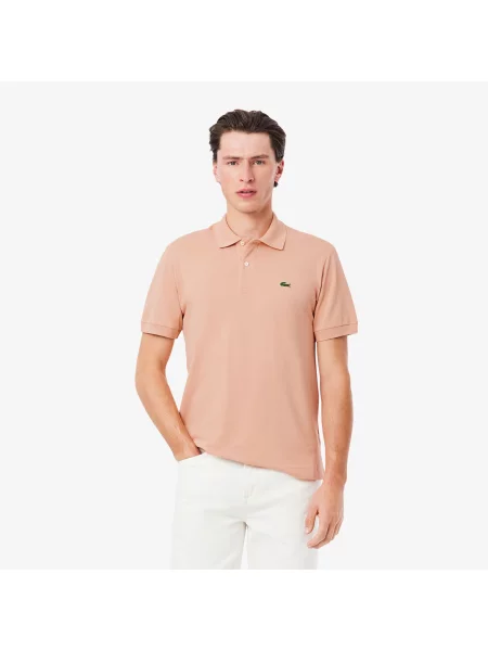 Классическое поло Lacoste розовое