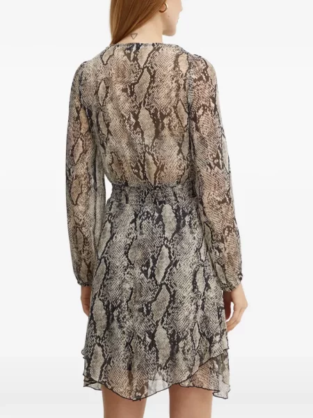 Rochie mini Morgan cu imagine cu model piele de șarpe plic