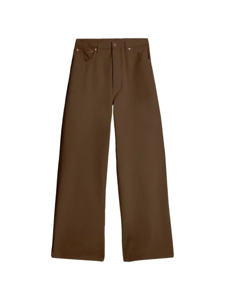 Blugi Fortela cu picior lat maro