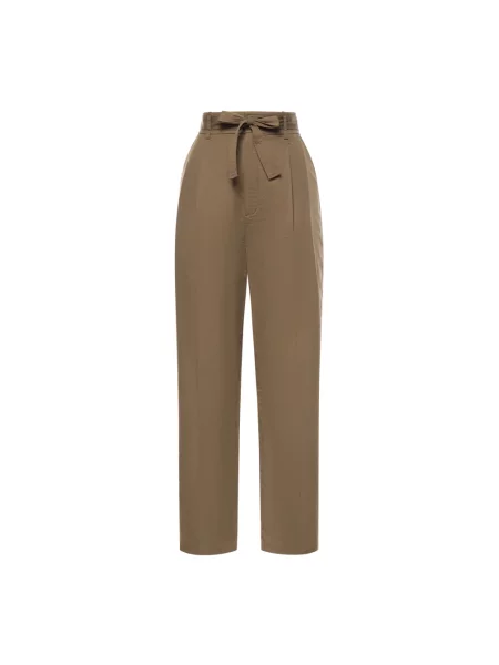 Spodnie Saint Laurent brązowe