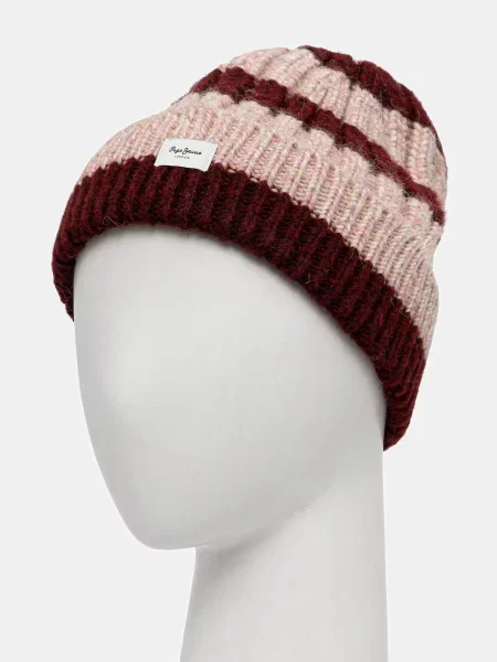 Шапка Pepe Jeans бордовая