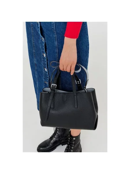 Сумка шкіряна Estro чорна