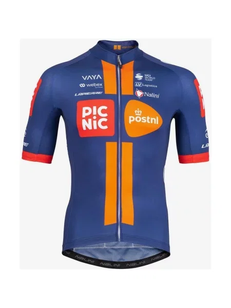 Koszulka rowerowa Team Picnic PostNL Trainning krótki rękaw S niebieski