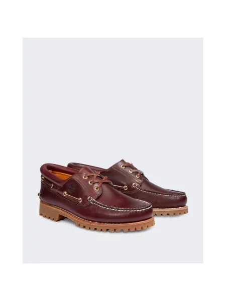 Półbuty Timberland skórzane czerwone