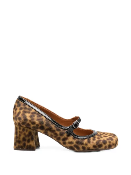 Pantofi cu toc Chie Mihara cu imagine cu model leopard maro